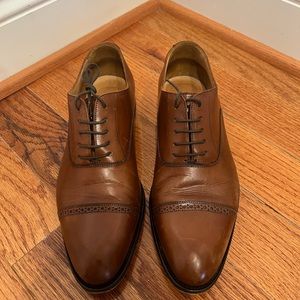Suitsupply Medium Brown Dress Shoes - Oxfords - Cap Toes - 41.5 US8.5